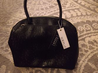 Brand New Isabelle Vegan Leather Handbag Black Purse NWT