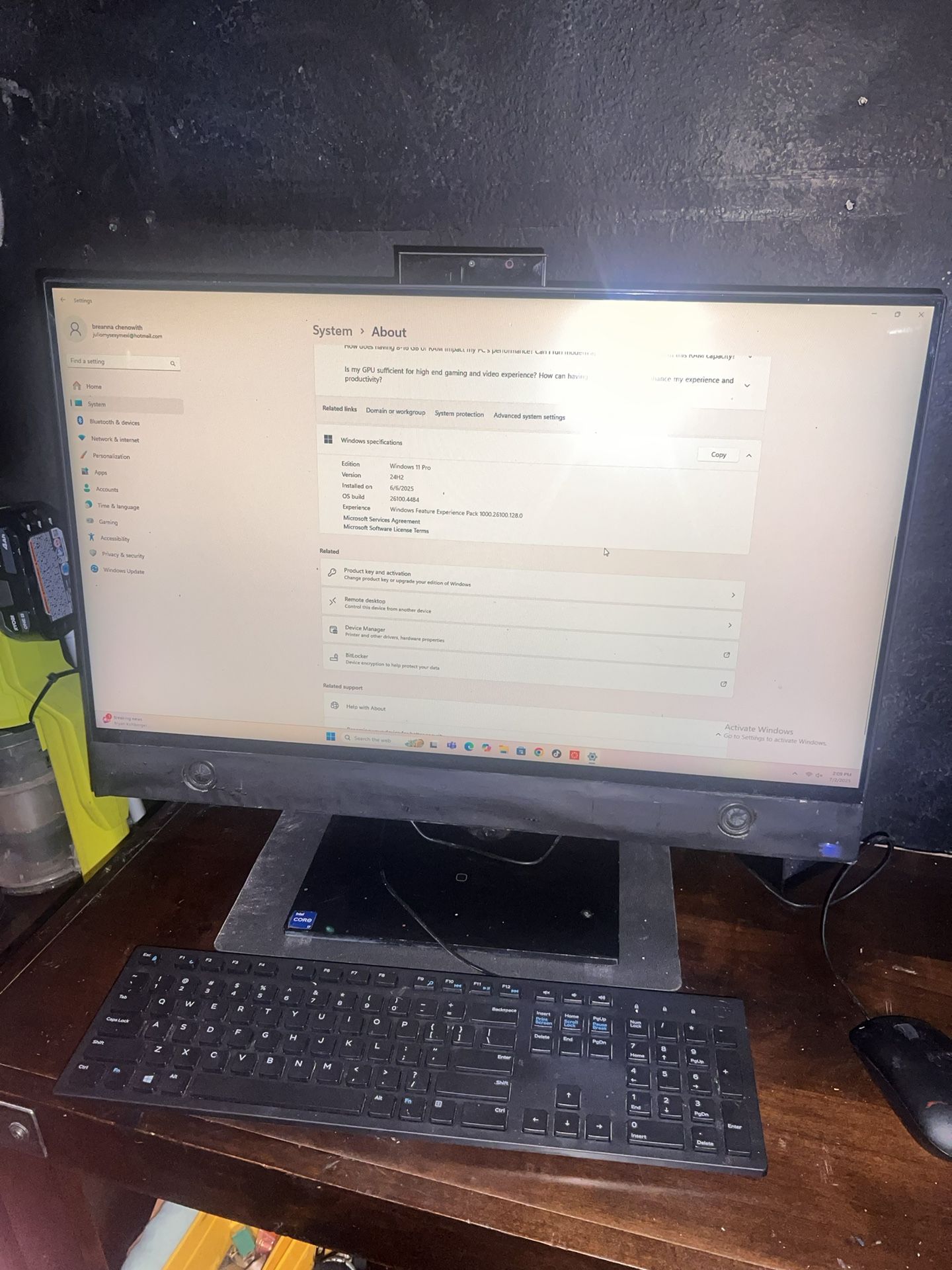 HP Pavilion Touch Screen All-in-One 27-ca2xxx