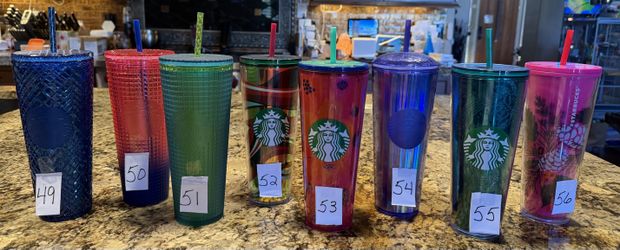 Starbucks Tumblers 24oz (Set #7) **LIKE NEW**