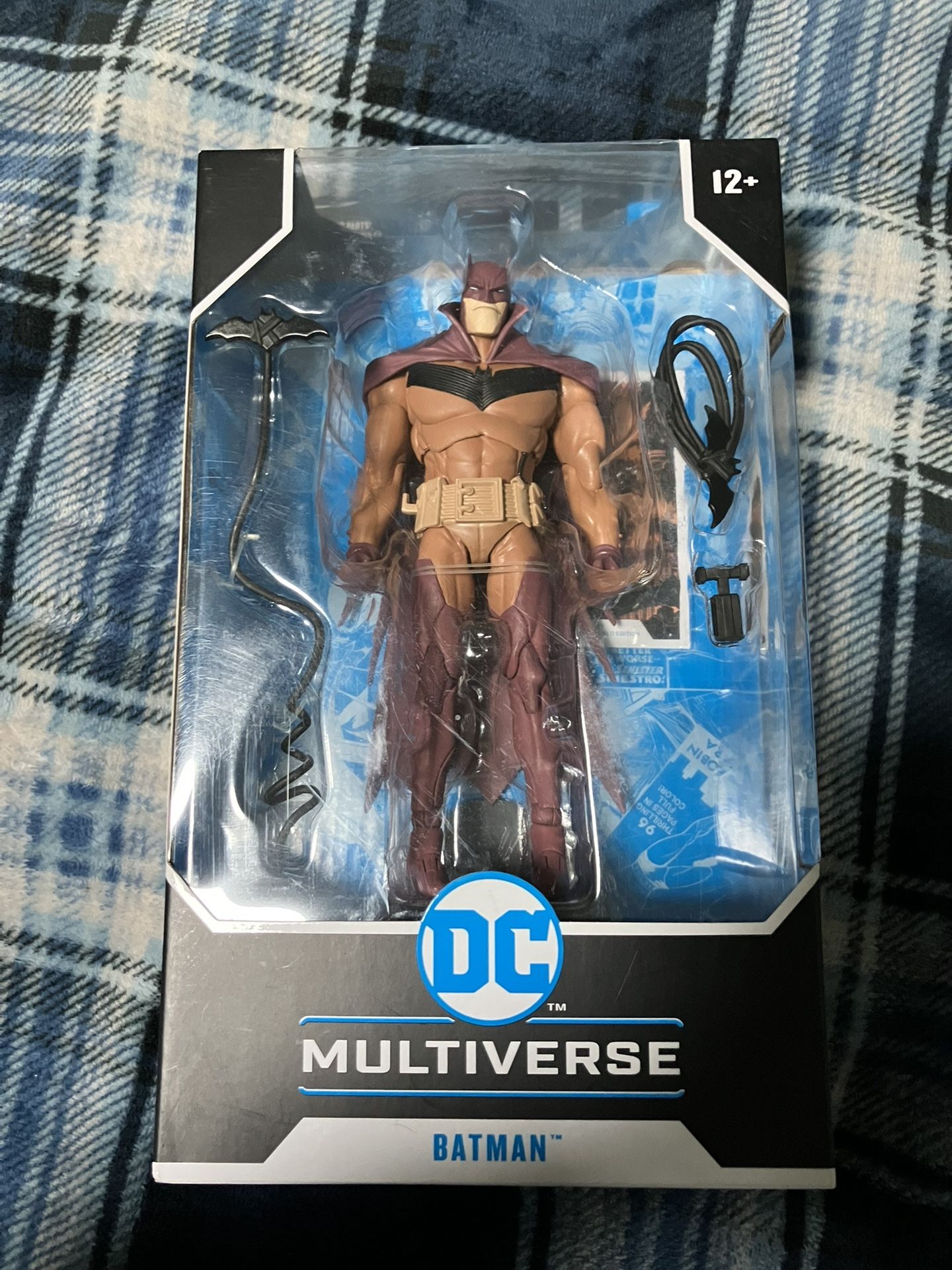 DC Multiverse Batman: White Knight Red Edition: BATMAN 7" Action Figure w/Stand!