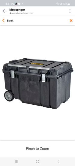 Tough Chest 38 in. W 63 Gal. Polypropylene Rolling Tool Box