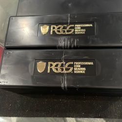 Pair of PCGS Storage Bins Hold 20 Coins Used Buy in Great Shape 