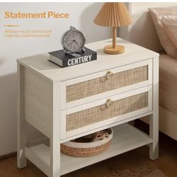 White Night Stand Set of 2