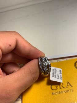 Moissanite Ring VVS1-D Color Size 7