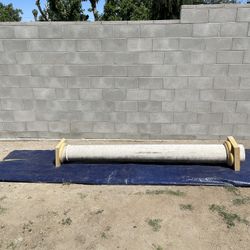 8’- Tall X 9”-diameter Fiberglass Column 📍With Base & Cap 📍