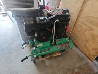 Speedaire portable gas air compressor.