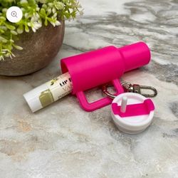 Tumbler Backpack Keychains that Open To Hold Chapstick(STOCKING STUFFERS)