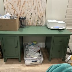 IKEA Hemnes Desk Green
