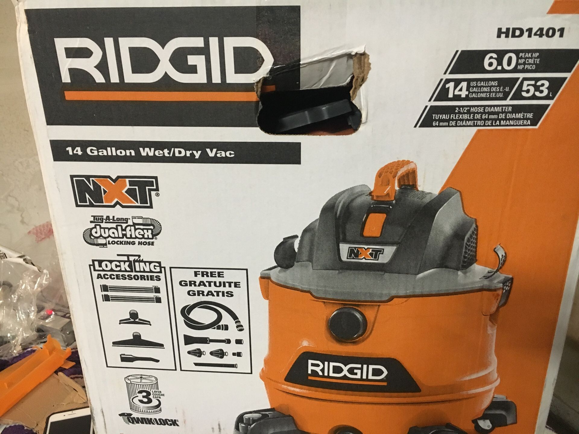 Ridgid vacuum