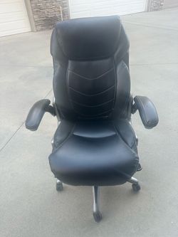 True Wellness Black Executive Office Chair w/High Back