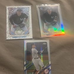 2014 Bowman Aaron Judge Yankees Lot Silver Ice /refractor