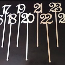 Wood Wedding & Event Table Numbers