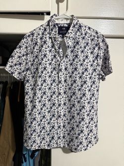 Palm tree button up shirt