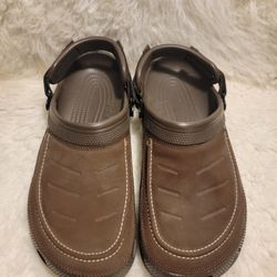Crocs Mens Yukon Vista ll Clog Size 11 Brown Espresso Slip on Casual Comfortable