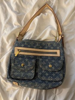 Denim shoulder bag
