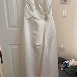 White Sateen Dress 