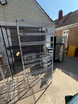 Chrome Wire Shelving Unit 6-Tier