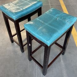 Luxury Beaded Leather Bar Stools | Elite