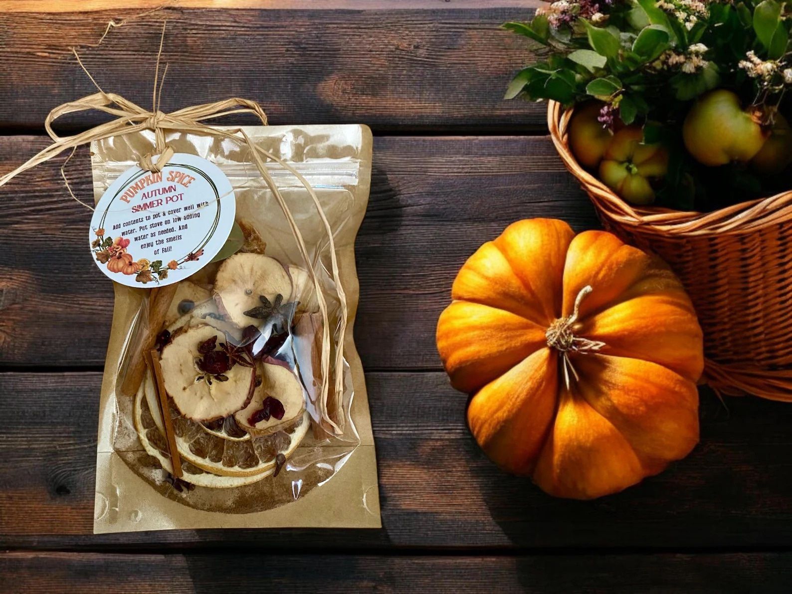 Pumpkin Spice Simmer Pots Thanksgiving Christmas Apple Pie Full & New Moon