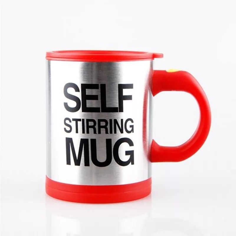 Self Stirring Coffee Mug Cup - 400ml Automaticl Electric Stainless Steel Self Mixing & Spinning Home Office Travel Mixer Cup
