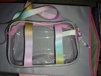 Girls see through purse clear
