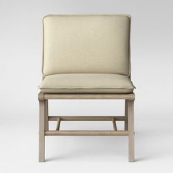 Lincoln Cane Chair with Upholstered Seat Natural - Threshold™