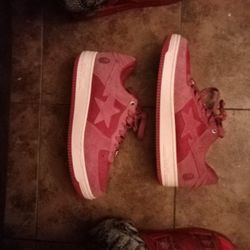 Pink Suede Bape 