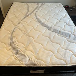 Queen Matress With Metal Box Spring 