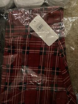 Burgundy Plaid Clothing Item Size Medium