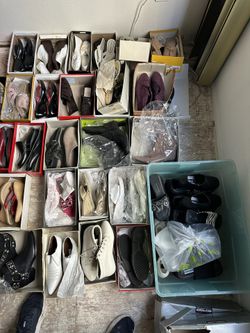 Unused ladies shoes and Boots all for $200. Size ranges from 5- 7