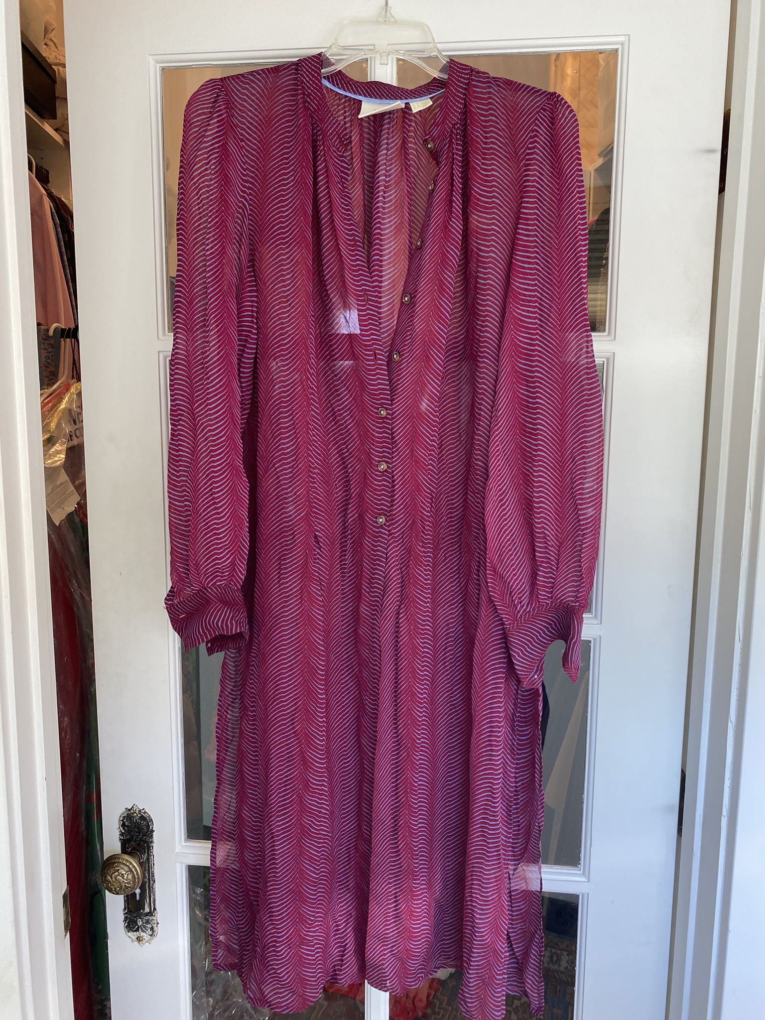 Anthropologie Maeve Imogen Sheer Tunic