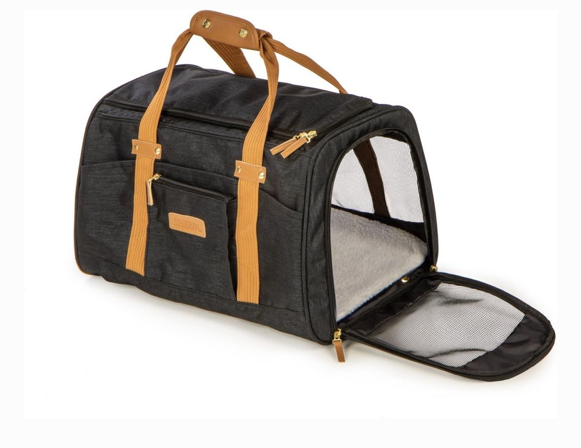 Dog & Cat Carrier, Medium, Black 