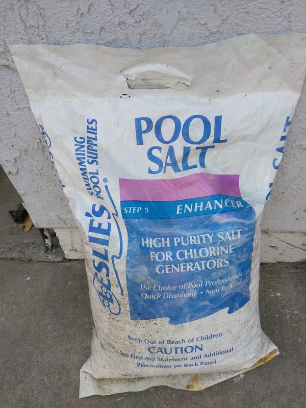 Leslie S Pool Supply Salt 40 Lb Bag 4 Bags Available For In Sacramento Ca Offerup