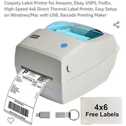 $85 COOPATY LABEL PRINTER