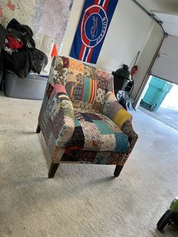 Multi Fabric Arm Chair