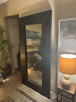 IKEA Full Length Wall Mirror Black Espresso