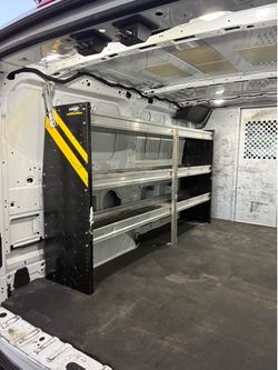 Aluminum van shelf