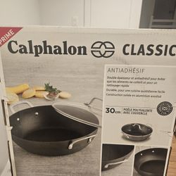 Calphalon Classic 12 inch Nonstick All Purpose Chef Pan With Glass Lid - Black