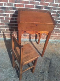 Antique secretary style child's desk