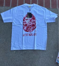 White Pink Camo Bape Tee
