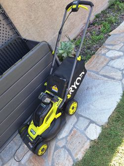 Ryobi brushless lawn mower one + hp 16" push w/ battery and charger
