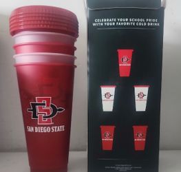 NEW SDSU Reusable Cups 24oz