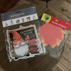 Classroom Gnome And Fall Cutouts $2
