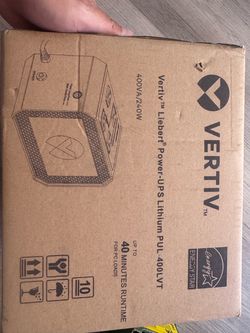 Vertiv Liebert Lithium UPS Battery Backup – 400VA/240W – PUL-400LVT