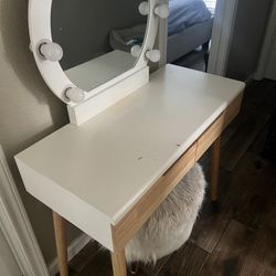 Vanity With Mirror Light. 