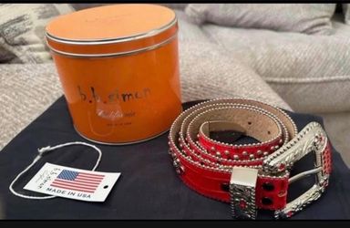 mens b.b. simon customized belt size 42 (will fit a size 36-38)