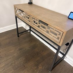 Mirrored Console table and 2 side tables famous brand Tommy Hilfiger Hayworth