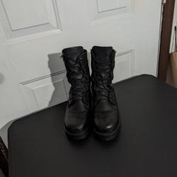 Black Tactical Steel Toe Boots 12W