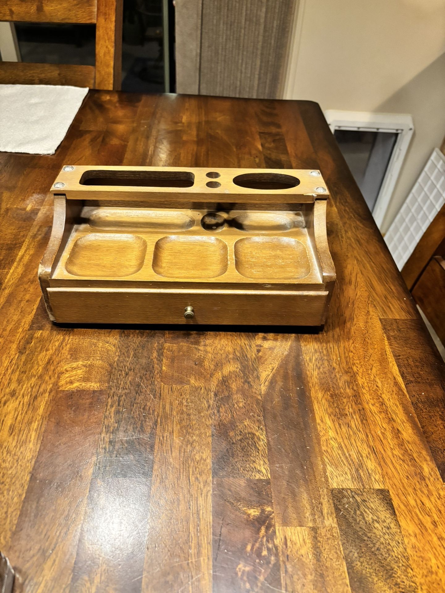 Vintage Wood Dresser Valet 