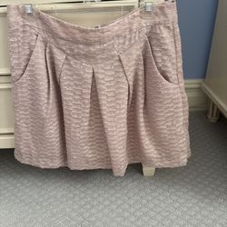 GAP Rose Gold Textured Mini Skirt